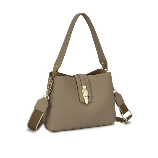 👜 Bolsa Estruturada com Fecho Metálico