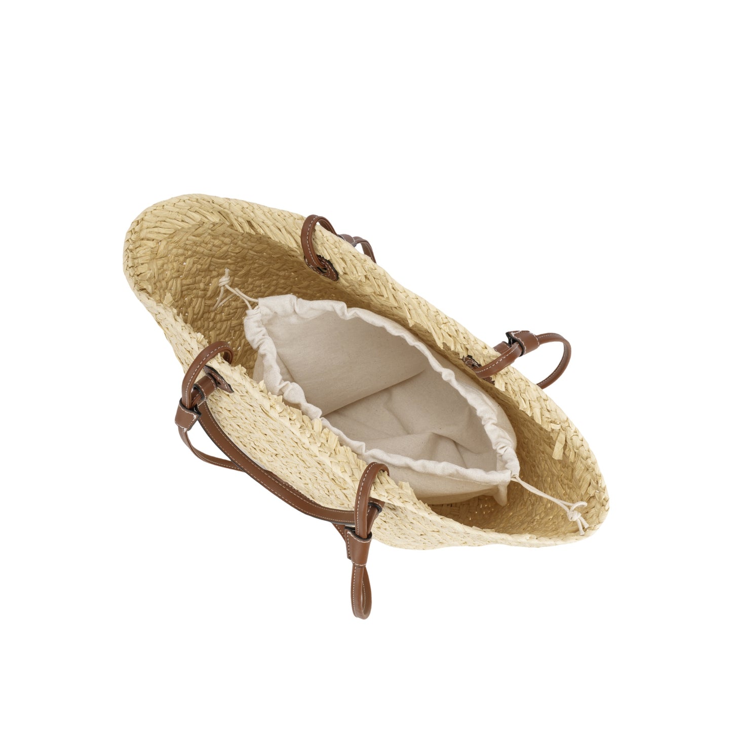 Bolsa Shopper em Palha Sintética com Alças Longas