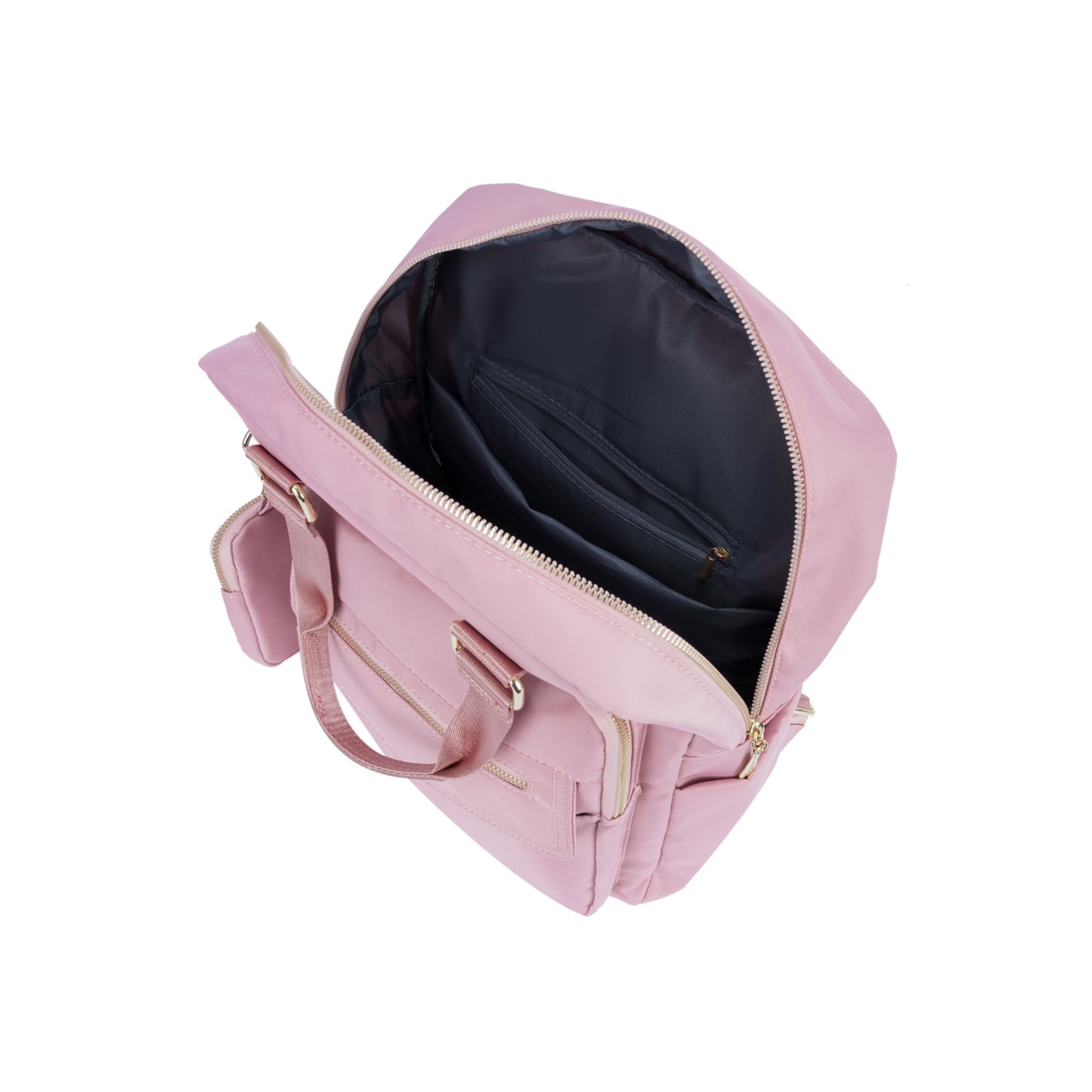 Mochila Grande de Nylon Impermeável com Porta-moedas