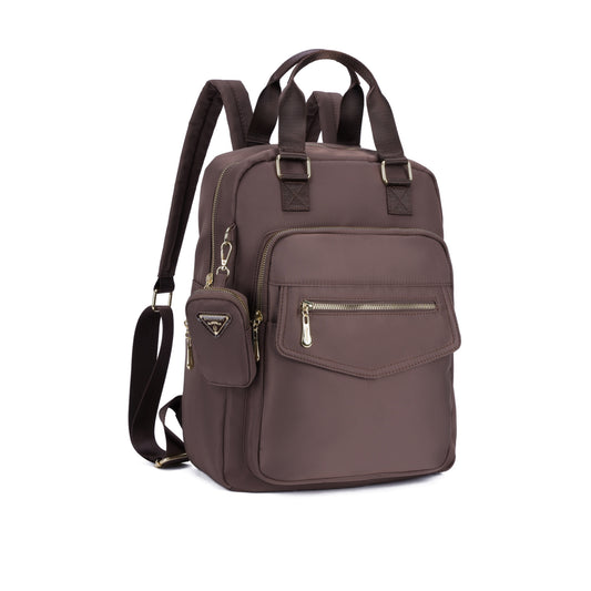 Mochila Grande de Nylon Impermeável com Porta-moedas