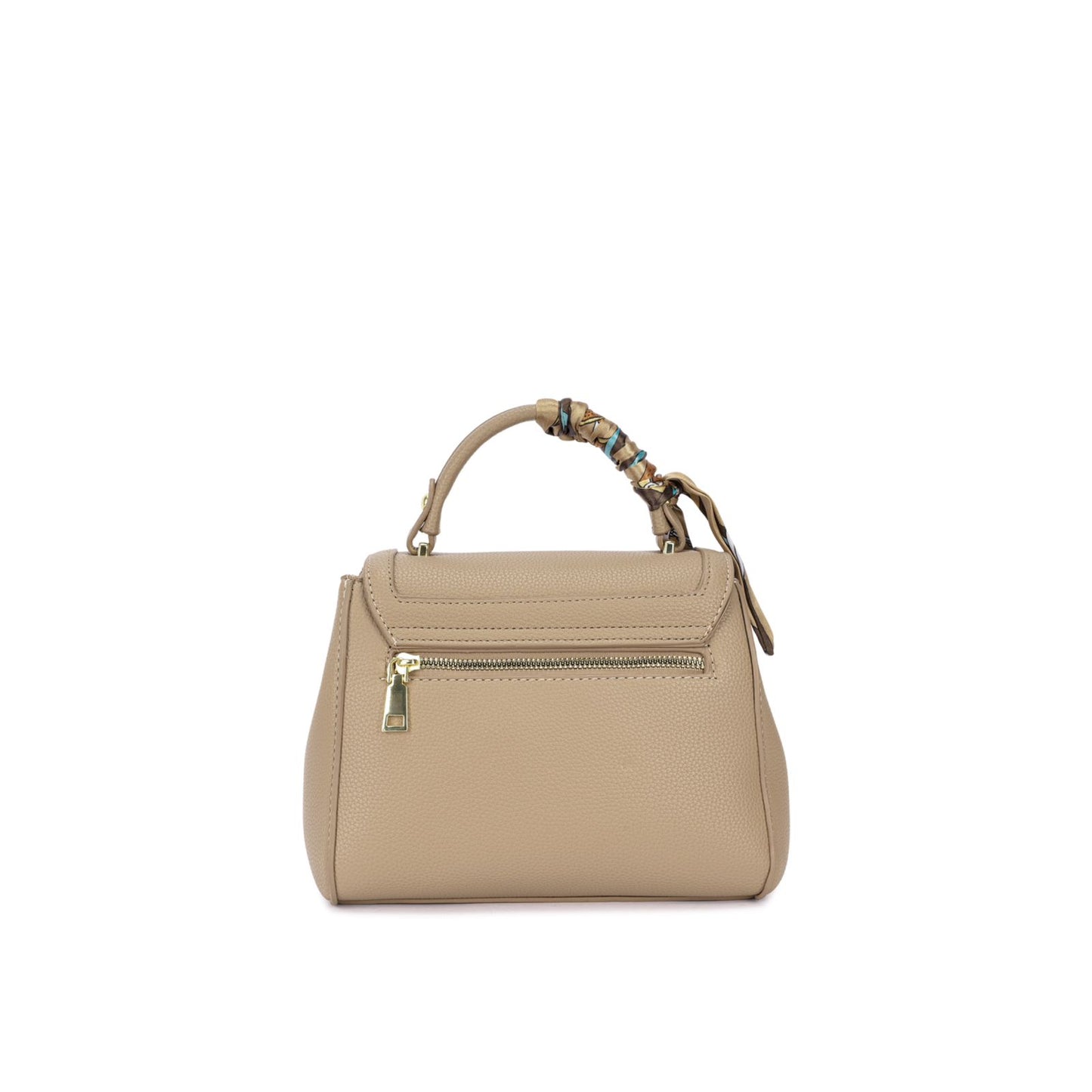 Bolsa de Mão com Lenço Decorativo e Alça Transversal