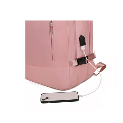 Mochila de viagem expansível