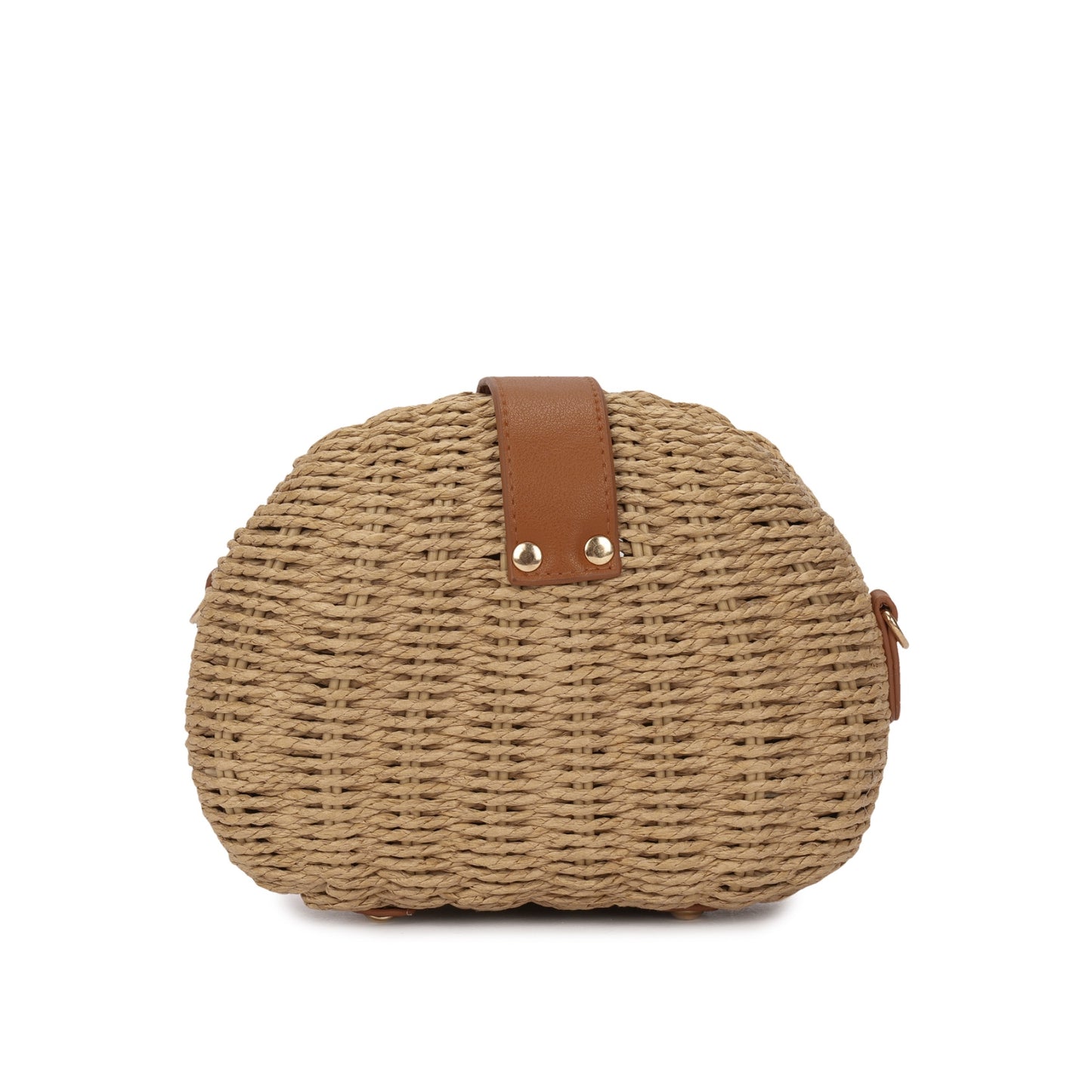 Bolsa Pequena Estruturada em Palha