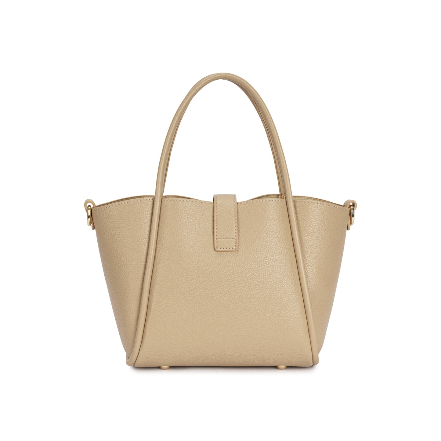 Bolsa Estruturada com Fivela Dourada