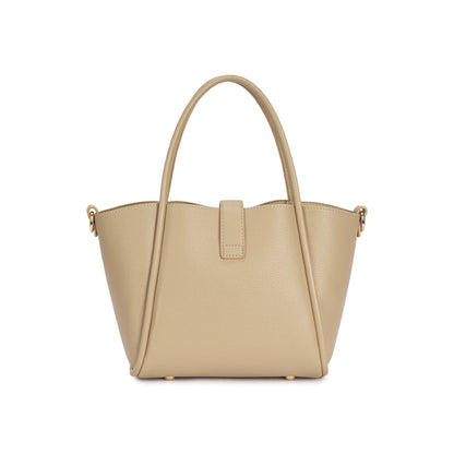 Bolsa Estruturada com Fivela Dourada