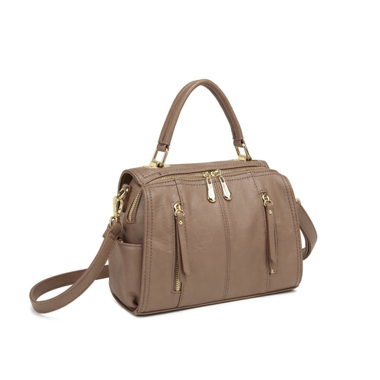 Bolsa Estruturada Baú com Zíper Frontal