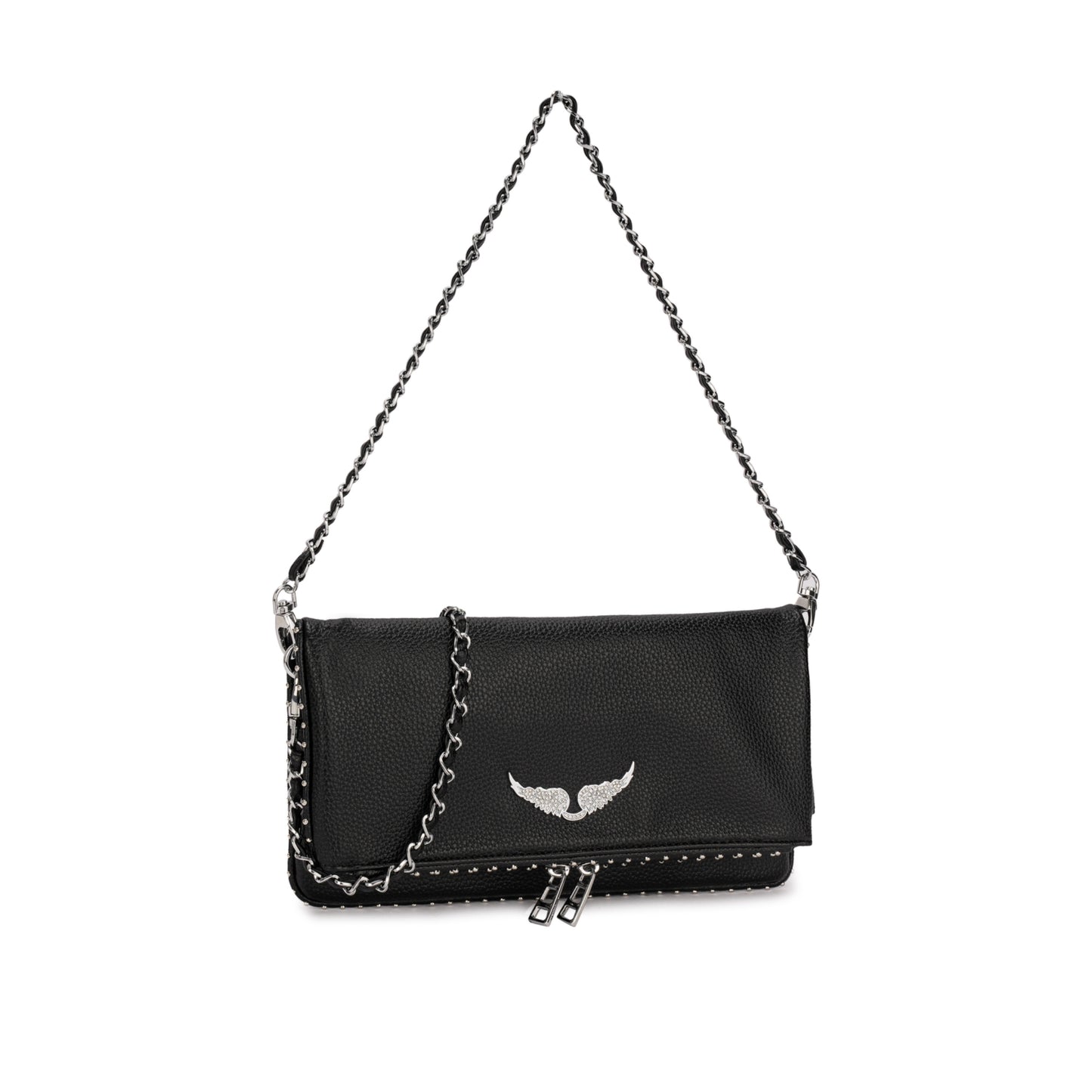 Bolsa Tiracolo com Corrente e Detalhe Metálico