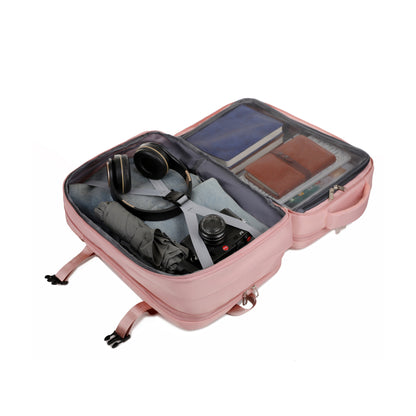 Mochila de viagem expansível