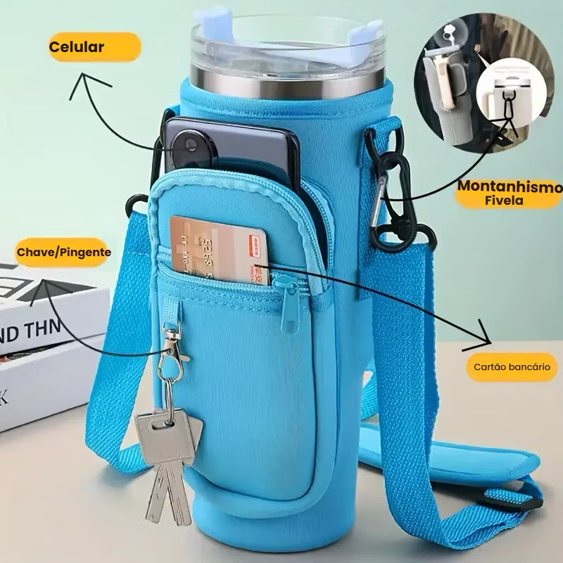 Bolsa Porta Copo Multifuncional – Praticidade no seu dia a dia 🖤