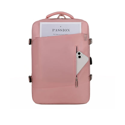 Mochila de viagem expansível