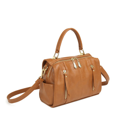 Bolsa Estruturada Baú com Zíper Frontal