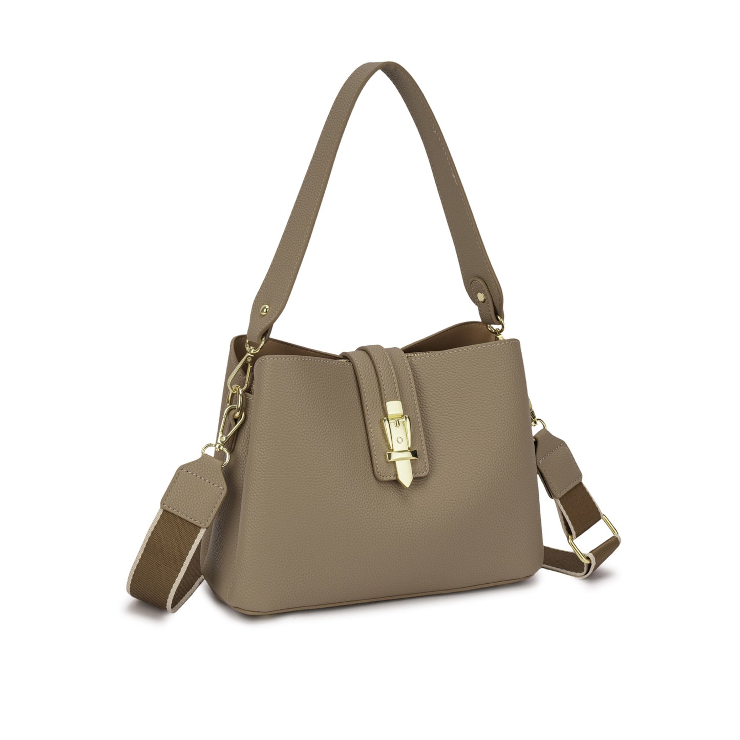 👜 Bolsa Estruturada com Fecho Metálico