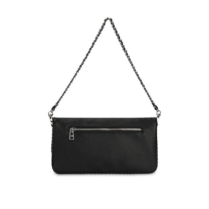 Bolsa Tiracolo com Corrente e Detalhe Metálico