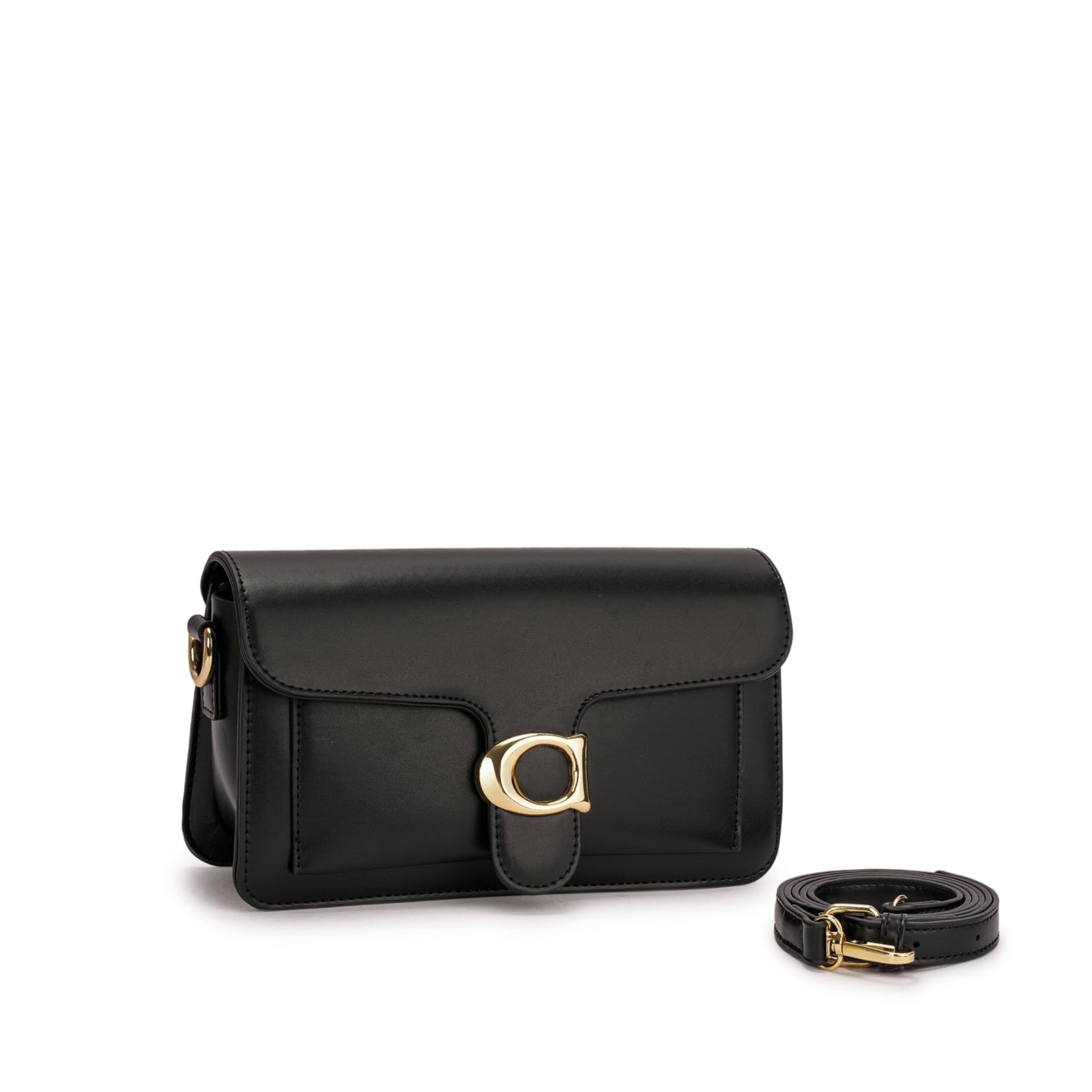 👜 Bolsa Denise – Transversal com Fivela Dourada