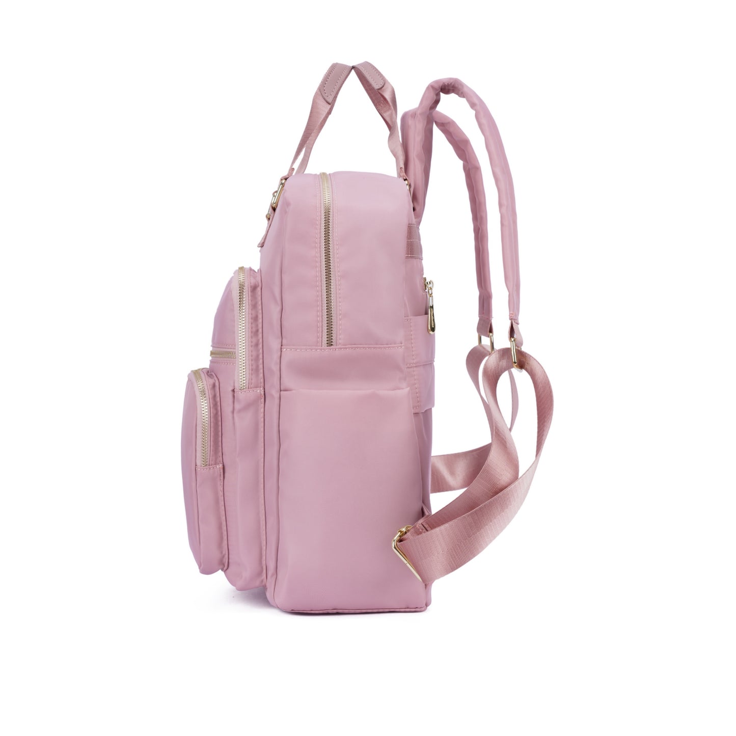 Mochila de Nylon Impermeável com Multi-Bolsos