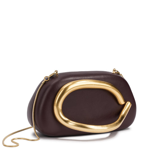 Bolsa Estruturada com Detalhe em Metal Dourado ✨