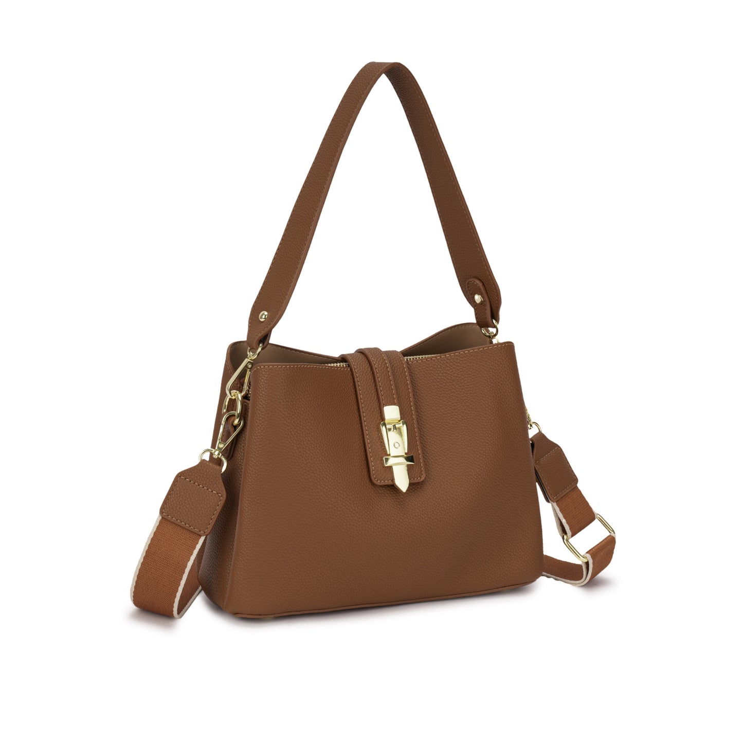 👜 Bolsa Estruturada com Fecho Metálico