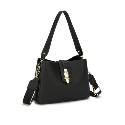 👜 Bolsa Estruturada com Fecho Metálico