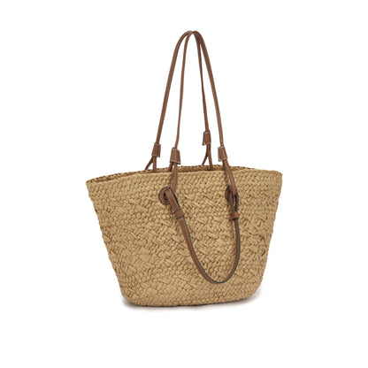 Bolsa Shopper em Palha Sintética com Alças Longas