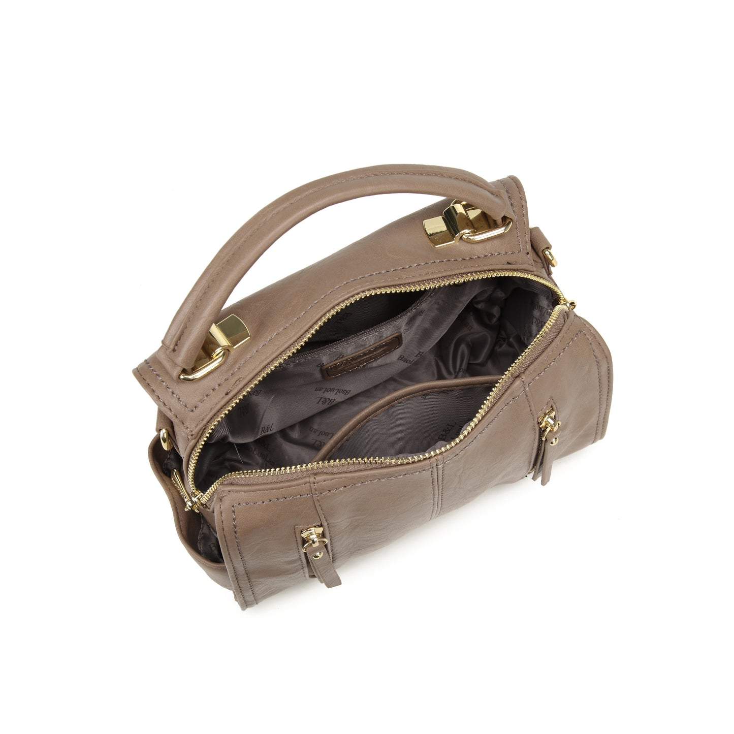 Bolsa Estruturada Baú com Zíper Frontal