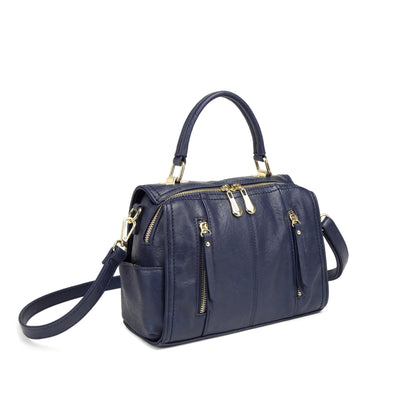 Bolsa Estruturada Baú com Zíper Frontal