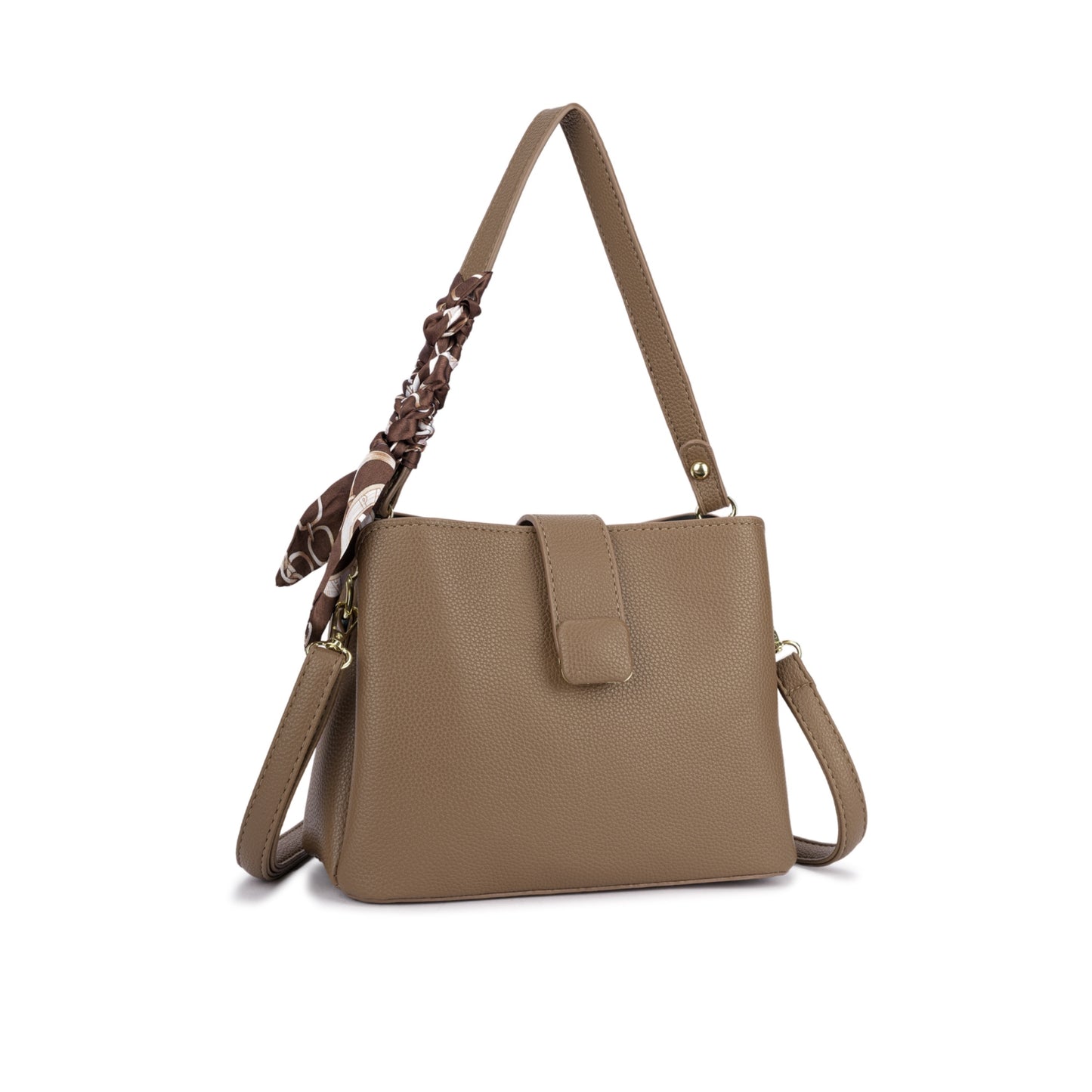 Bolsa Handbag com Lenço Decorativo