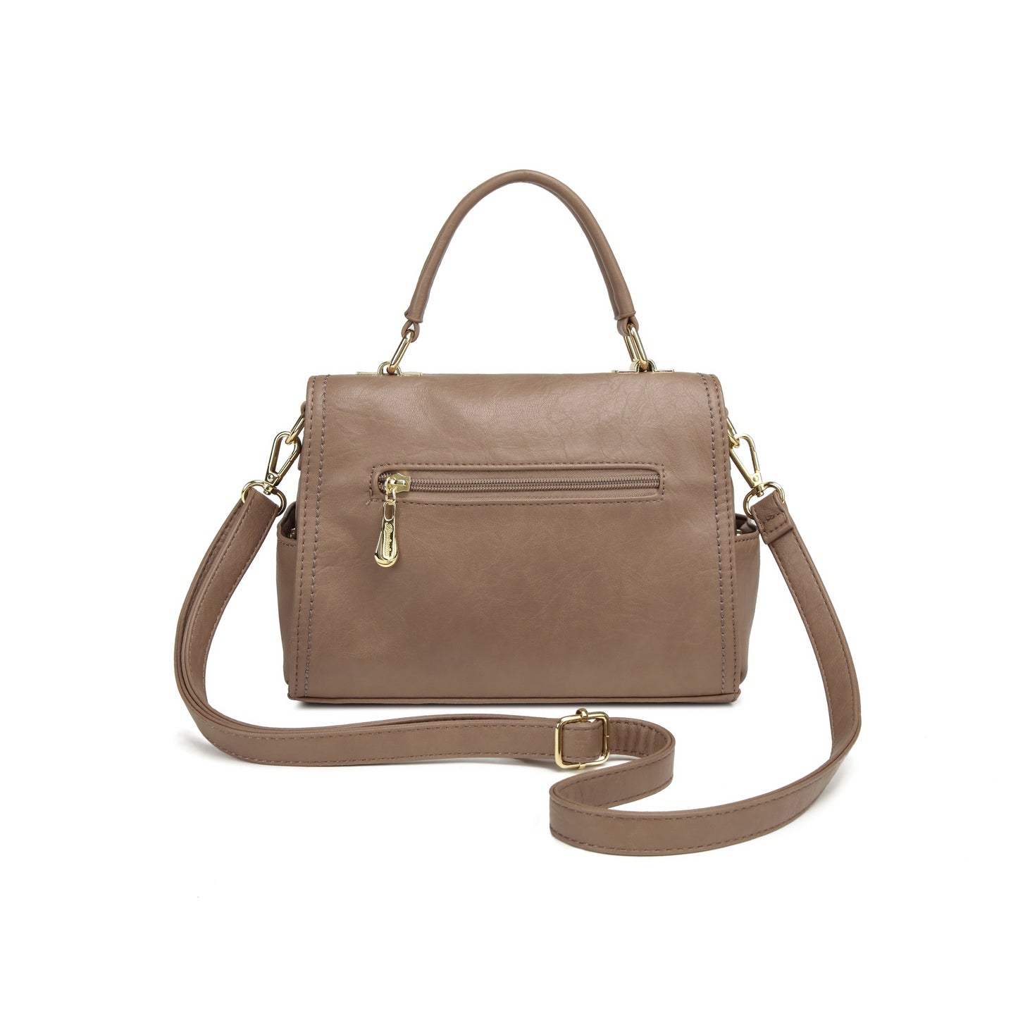 Bolsa Estruturada Baú com Zíper Frontal