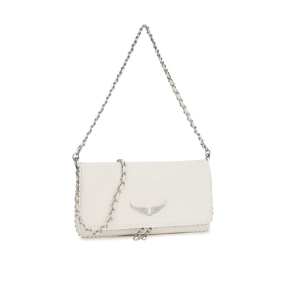 Bolsa Tiracolo com Corrente e Detalhe Metálico