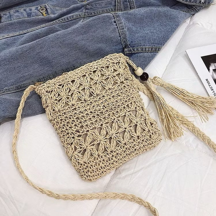 Bolsa de Praia Transversal em Palha