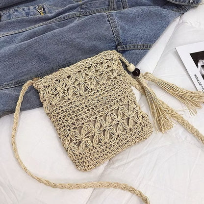 Bolsa de Praia Transversal em Palha
