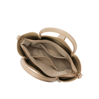 Bolsa Estruturada com Fivela Dourada