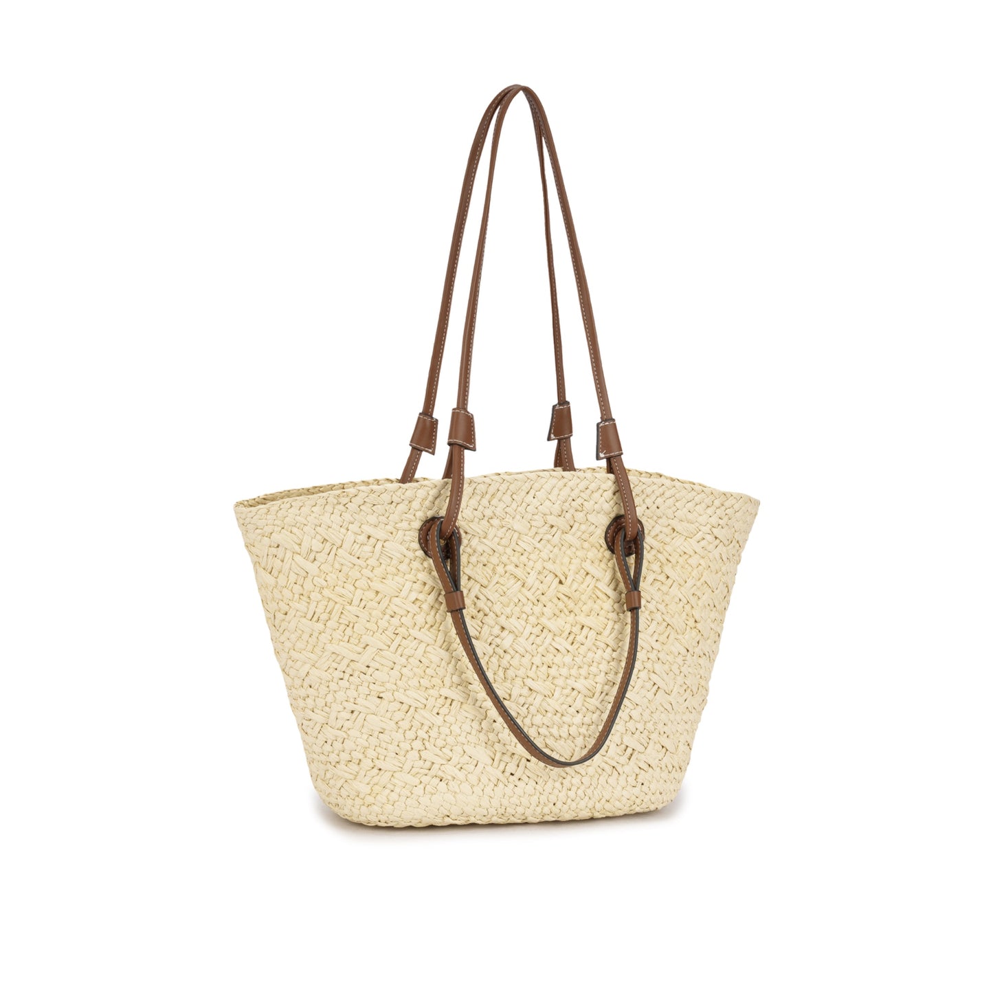 Bolsa Shopper em Palha Sintética com Alças Longas