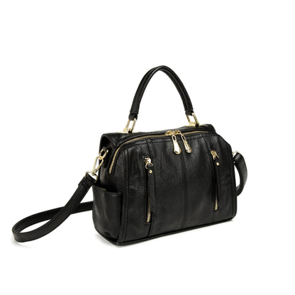 Bolsa Estruturada Baú com Zíper Frontal