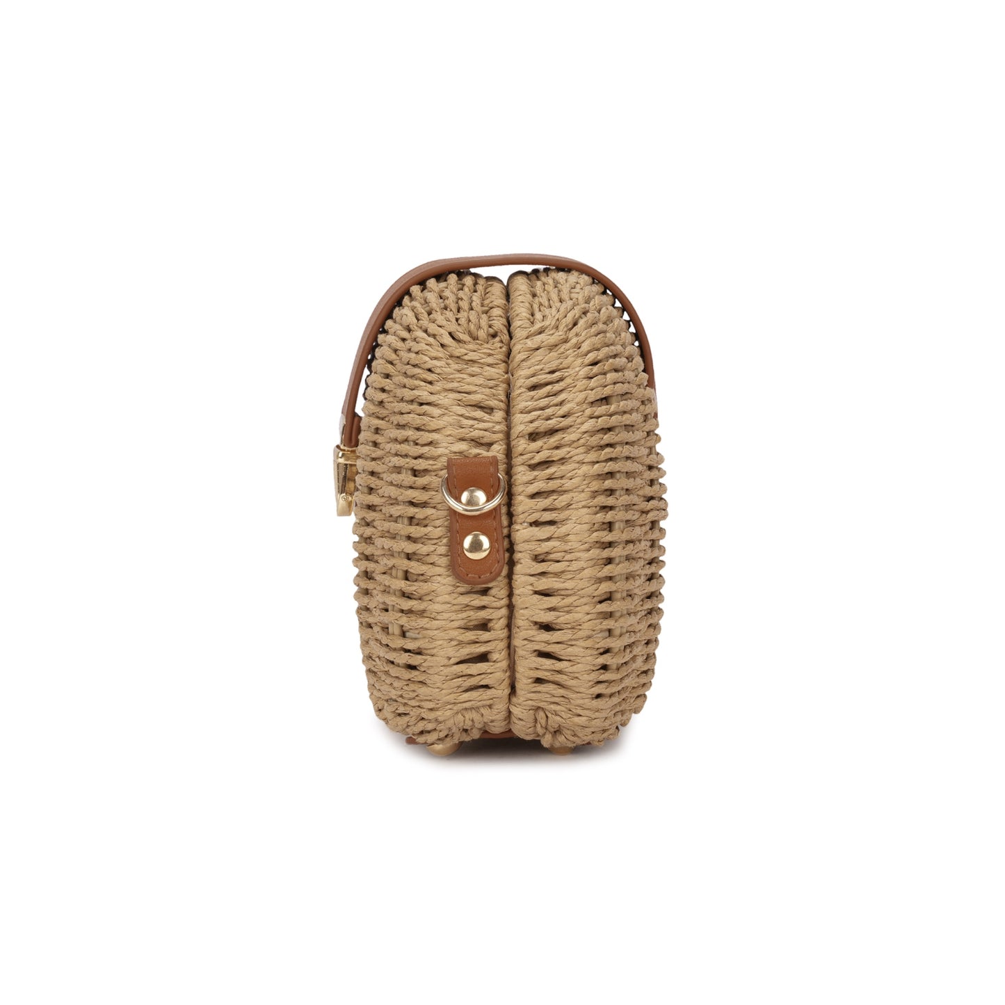 Bolsa Pequena Estruturada em Palha