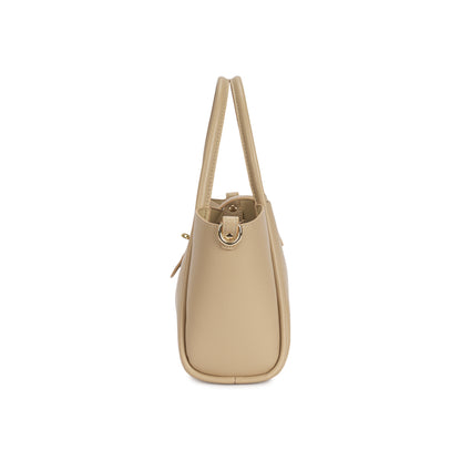 Bolsa Estruturada com Fivela Dourada