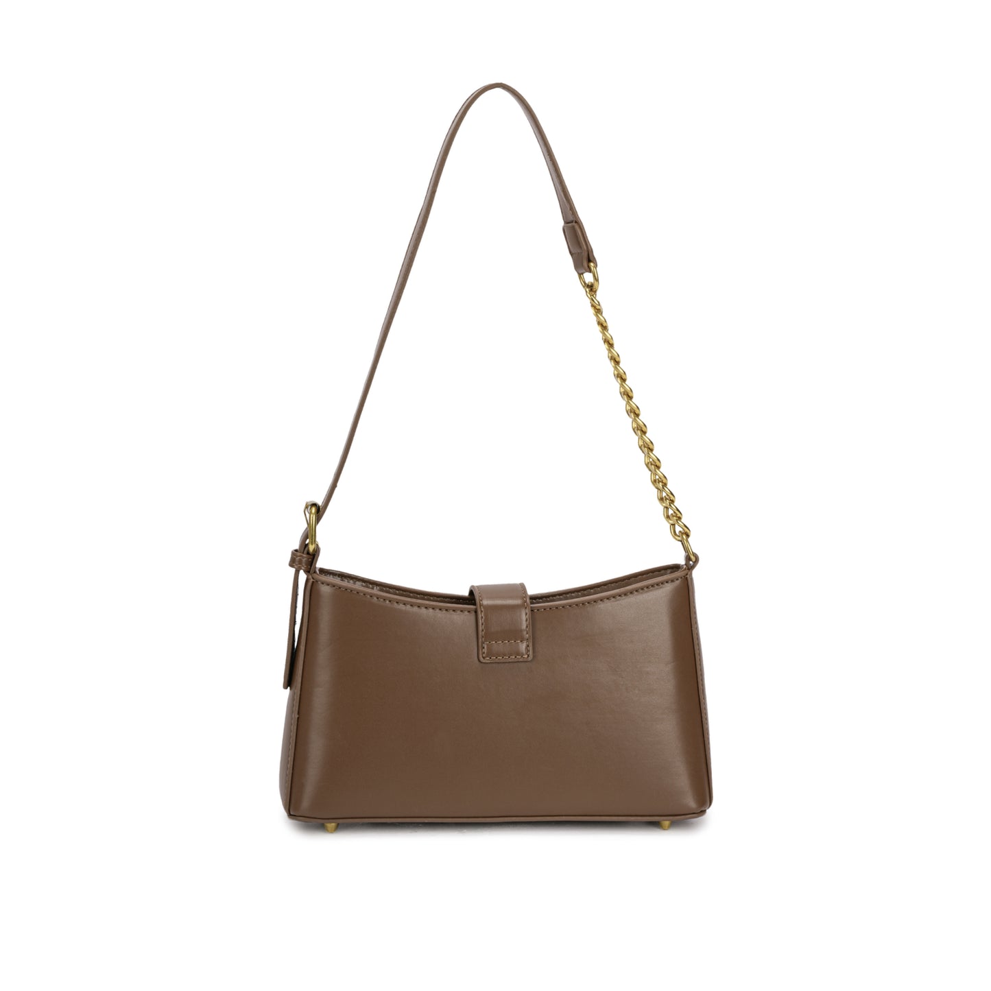 Bolsa Estruturada com Detalhe em Corrente Dourada ✨