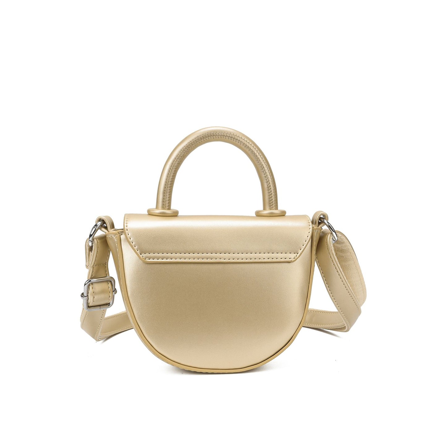 Mini Bolsa Estruturada com Alça de Mão e Transversal