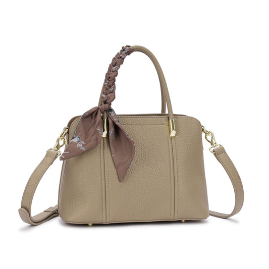 Bolsa Handbag com Lenço e Alça Transversal
