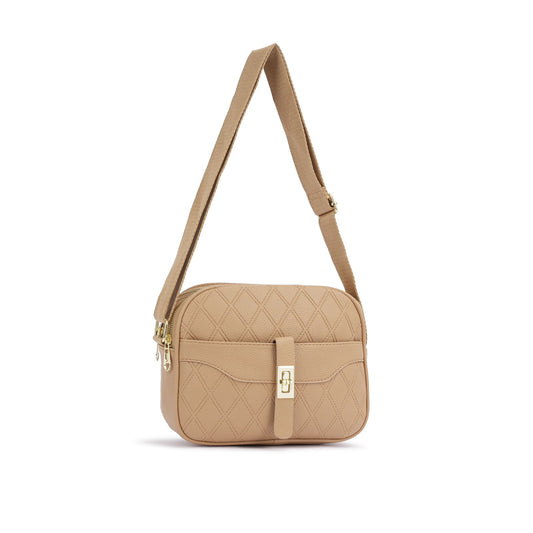 Bolsa Transversal Matelassê com Alça Larga