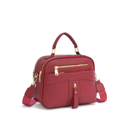 Bolsa Estruturada com Alça de Mão e Transversal