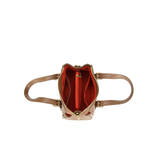 Bolsa Handbag com Zíper e Alças Duplas