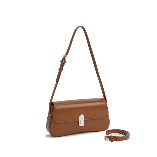 Bolsa Clutch Transversal com Fecho Metálico
