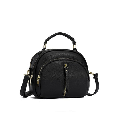 Bolsa Feminina Estruturada com Zíper Duplo Frontal