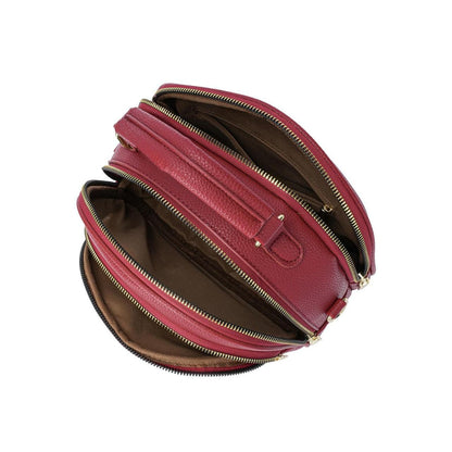 Bolsa Feminina Estruturada com Zíper Duplo Frontal