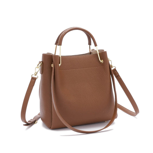 Bolsa Tote Estruturada com Alça Longa e Alça de Mão