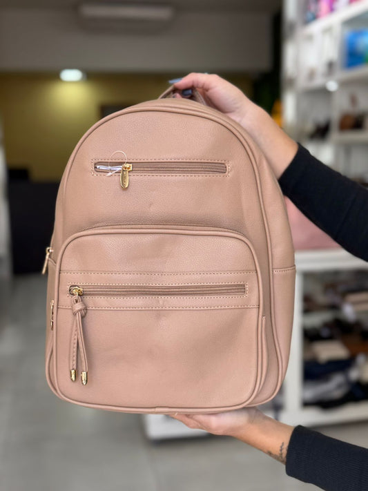 Mochila 3 zíper – Elegância, organização e praticidade no dia a dia!