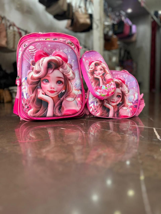 Kit Escolar 3 Peças – Mochila, Lancheira e Estojo