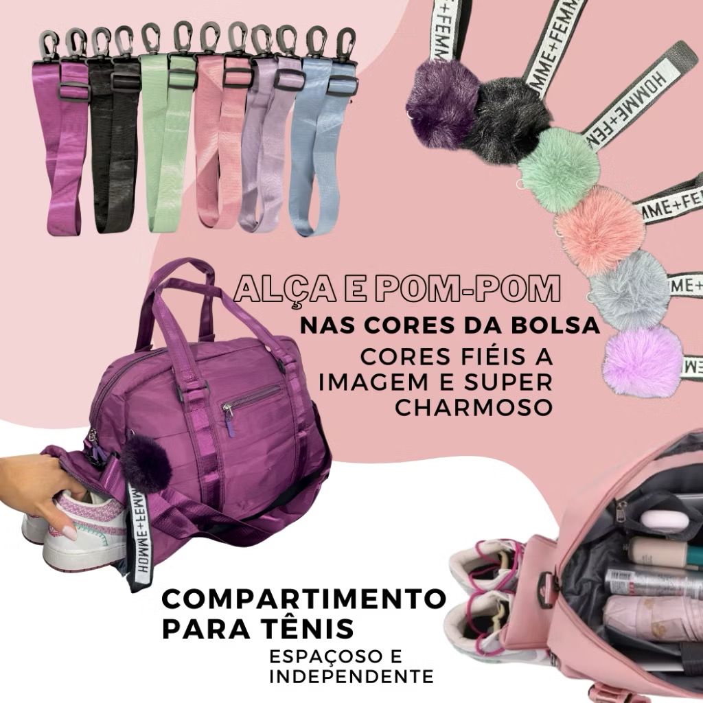 Bolsa Fitness Premium – Ideal para academia, viagem ou dia a dia!