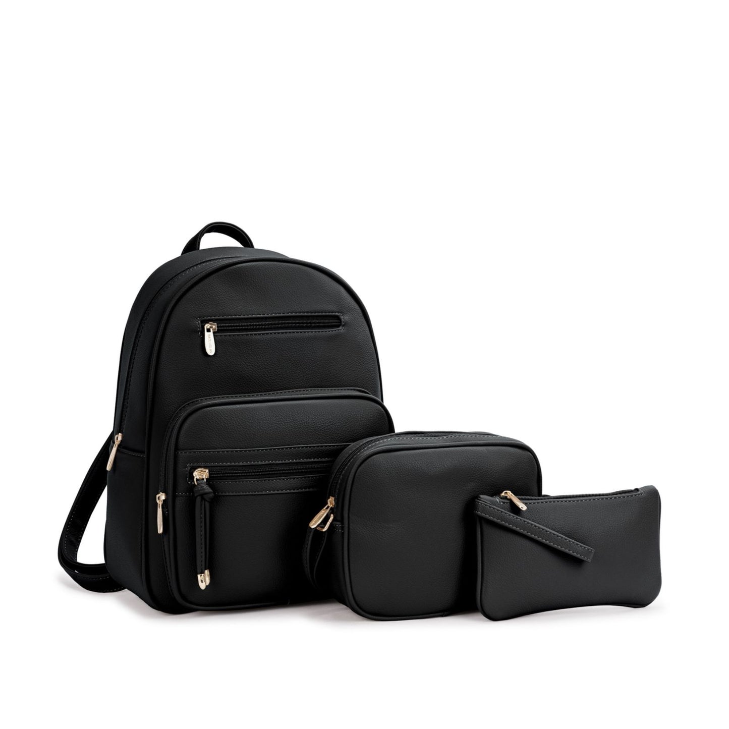 Mochila Feminina 3 em 1 com Bolsas Transversais e Necessaire