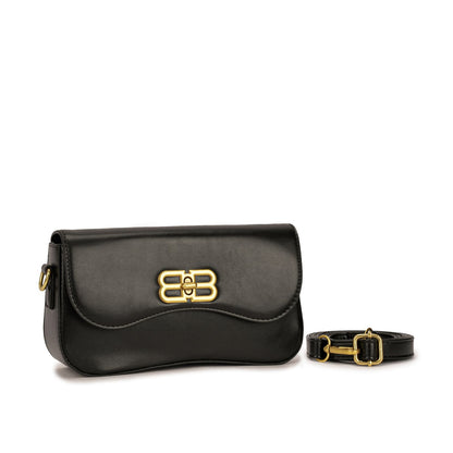 Bolsa Feminina Transversal com Fecho Metálico